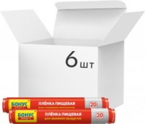Упаковка пленок для продуктов Бонус 20 м 6 шт (14500808)