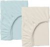 Простынь на резинке Cosas Set Beige Blue 160х200х20 2 шт (4822052029428)