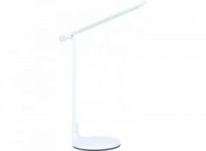 Настольная светодиодная лампа LUXEL 10W IP20 (белый) + ночник (TL-01W)