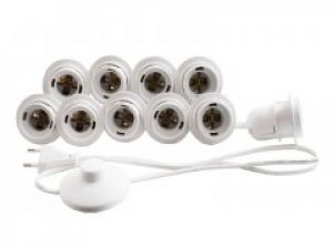 Подсветка гримерного зеркала светодиодная врезная с ножным выключателем 10шт (белый цвет)