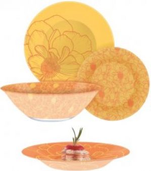 Сервиз столовый Luminarc Big Flower Green 19 предметов (Q4858)