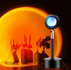 Напольная лампа закат солнца Golden LED Sunset Lamp 23 см. проекционный светильник-торшер