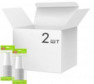 Упаковка белых бумажных стаканов Eventa 250 мл 2 пачки по 20 шт (38208311)