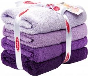 Набор полотенец Hobby Rainbow Lila 50x90 см 4шт Фиолетовый (8698499303751)