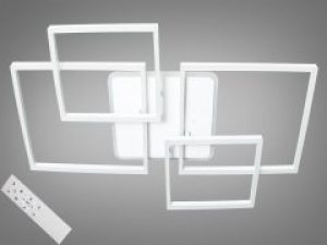 Потолочная LED люстра AlexMosh с диммером и rgb подсветкой 7ми цветов 180W цвет белый (180)