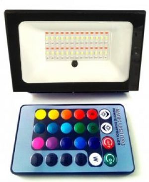 Светодиодный прожектор цветной RGB 50Вт IP65 Lemanso LMP76-50 с пультом