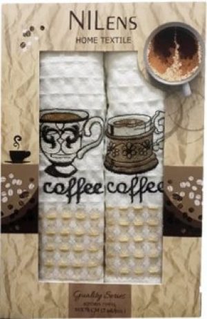 Набор кухонных полотенец Nilteks Quality Series Coffee V03 50х70 2 шт (ts-02547)