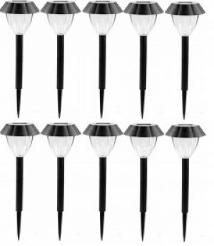 10 шт Садовые светильники на солнечной батарее Exp Черный