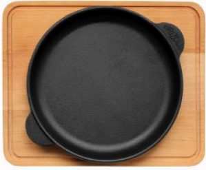 Cковорода Brizoll Horeca чугунная с подставкой 160х25 мм (H1625-D)