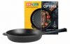 Сковорода-гриль Brizoll Optima-Black чугунная c ручкой 280х50 мм (O2850G-P1)