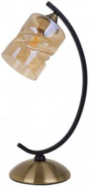 Настольная лампа Brille LK-664T/1 E27 AB+BK (25-270)