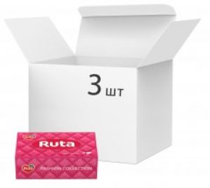 Упаковка салфеток косметических Ruta 3 слоя 60 листов х 3 шт (4820202894278)