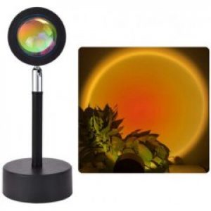 Лампа LED для селфи WOW Pro fm-23 Светильник проекционный с эффектом заката рассвета Черный