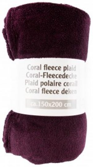 Плед LIFETIME Coral Fleece Plaid Burgundy 150x200 см (871125203147-10 burgundy)