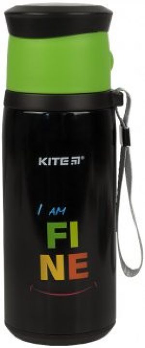 Термос Kite Fine 350 мл Черный (K21-305-01)