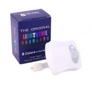 Светильник ночник LIGHTBOWL Подсветка LED для унитаза с датчиком движения 8 цветов (000301)