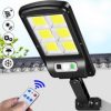Уличный фонарь на солнечной батарее Solar Light BL BK120-6COB / Фонарь на столб с пультом ДУ