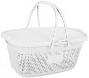 Корзина для пикника Violet House Виолетта White 40 л (1017 Виолетта White с руч. 40 л)