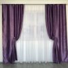 Готовые шторы двухсторонние Блэкаут софт 150x270 cm (2 шт) ALBO Фиолетовые (SH-250-18)