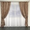Шторный комплект из жаккарда ALBO 150x270 cm (2 шт) Кофе (SH-C32-2)
