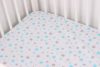 Простынь на резинке 80х160 + 25 см Звезды серо-бирюзовые Моя Ляля (058-101)