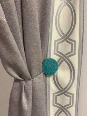 Магнит-подхват для штор Di&Di плетеный Круг Бирюзовый (ROZ6400064529)