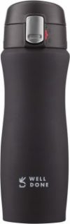 Термокружка вакуумная Well Done чёрный 0.42 литра (WD-7164B)