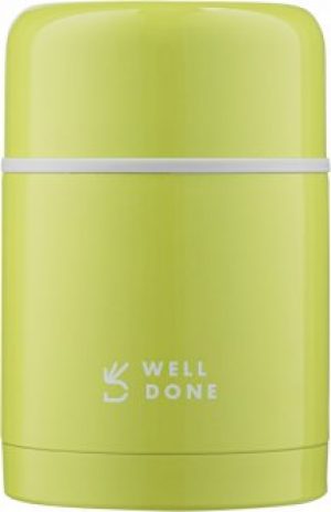 Вакуумный пищевой термос Well Done салатовый 0.6 литра (WD-7016G)