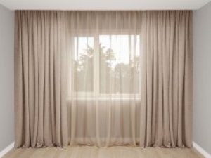 Комплект Декорин Диамант шторы 200x255 см 2 шт вуаль тюль 500х255 1 шт Капучино
