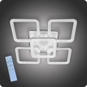 Люстра светодиодная Vatan Light Квадраты-5 с пультом 180Вт Белый