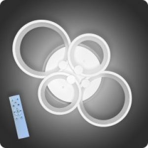 Люстра светодиодная Vatan Light Круги-4 с пультом 112Вт Белый