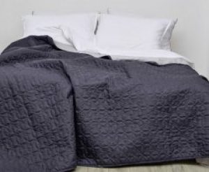 Покрывало стеганное Viluta. Дуэт графит-210х220