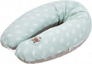 Подушка для беременных и кормления Papaella 30х170 см Корона Мятно-бежевая (4820227284993)