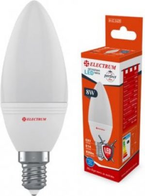 Светодиодная лампа ELECTRUM С38 8W E14 4000K Perfect LC-32 (A-LC-1429)
