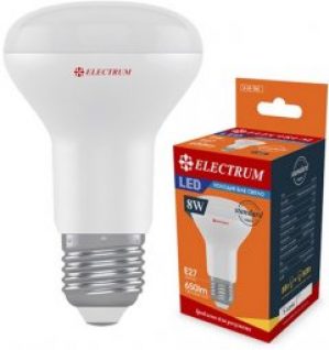 Светодиодная лампа ELECTRUM R63 8W Е27 4000К PA LR-9 (A-LR-1185)