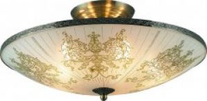 Люстра Altalusse INL-9258C-05 Antique brass Walnut E27 5x60 Вт