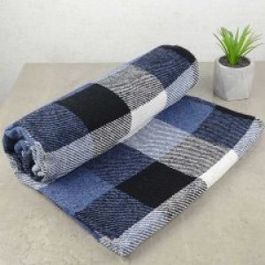 Плед-покрывало полушерстяной 140х200см 250г/м2 19P-1-siniy (Синий)