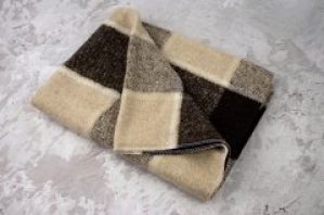 Шерстяной плед детский Vladi Palermo (Влади Палермо) Коричневый 100х140 Шерсть 20 (3111)