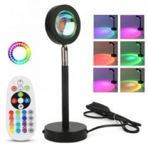 Лампа LED для селфи WOW Pro F-20 Светильник проекционный RGB + пульт ДУ Sunset Lamp