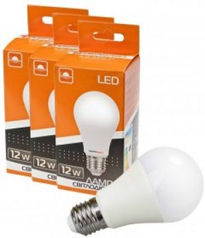 Набор светодиодных ламп ЕВРОСВЕТ 12W 4200к Е27 (56872) 3 шт