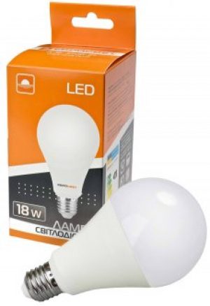 Светодиодная лампа ЕВРОСВЕТ 18 Вт 4200 K A-18-4200-27 Е27 (40689)