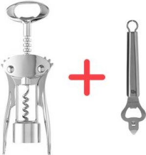 Штопор BergHOFF Essentials (1301105) + Открывалка для бутылок Excellent Houseware 20.5 см (404000990) в подарок!