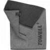 Многофункциональное спортивное полотенце TOWELL+ 90х40 Серо-черное
