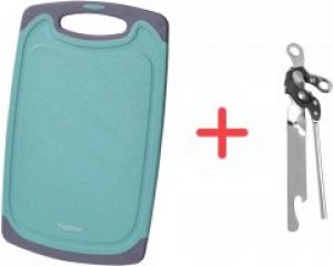 Доска разделочная Fissman 32 х 20 см Аквамарин (8019) + Консервный нож Excellent Houseware 15 см (404000380) в подарок!