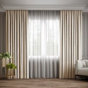 Комплект штор Ann-Tailor микровелюр Молочный 150x270 см 2 шт (94)