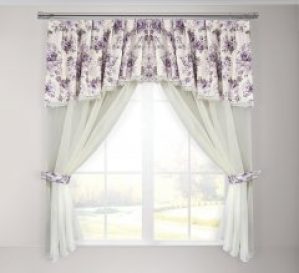 Шторы с ламбрекеном для кухни Adagio Windows Decor Мелита 160 см