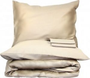 Простынь на резинке LightHouse Сатин 180х200+25 Бежевая (2200000550699)