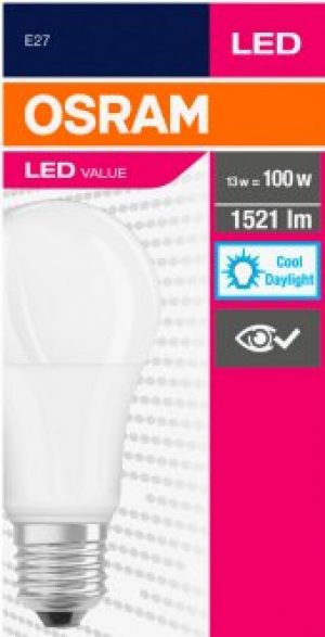 Светодиодная лампа Osram LED Value A100 13W (1521Lm) 6500К E27 (4052899971042)