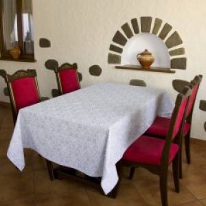 Скатерть для обеденного стола для кухни - рогожка