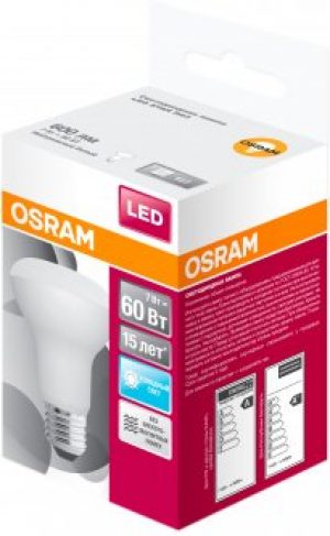 Светодиодная лампа Osram LED STAR R63 7W (600Lm) 4000K E27 (4058075282650)